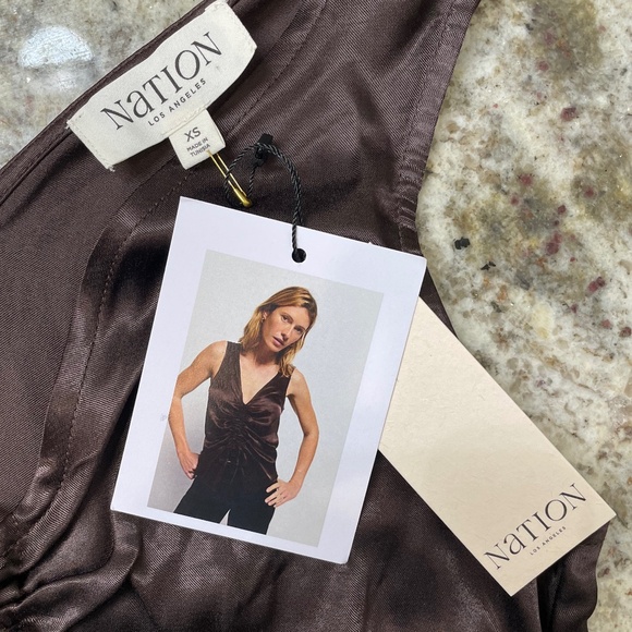 NWT Nation LTD Brown Coffee Nyra Tank (Size XS) - Picture 7 of 8